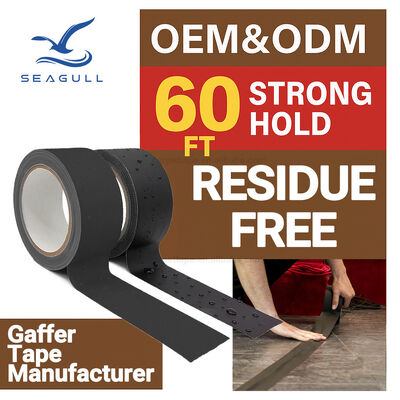 ইভেন্ট ফ্লোরিং কেবল ম্যানেজমেন্ট টেম্পোরারি ফিক্সিংয়ের জন্য হেভি ডিউটি ​​কাপড় গ্যাফার টেপ