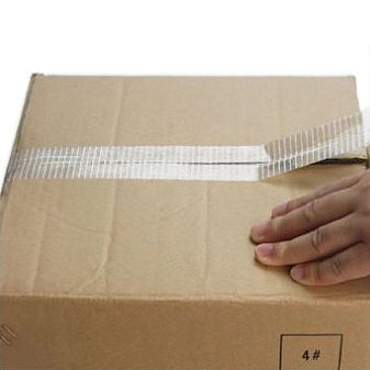 একতরফা স্বচ্ছ ফাইবারগ্লাস আঠালো টেপ, 48mm*20m আকারে এবং 150mic পুরুত্বে সিলিং এবং মাস্কিংয়ের জন্য