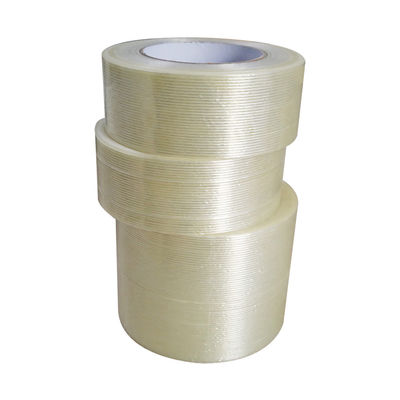 জলরোধী মোনো ওরিয়েন্টেড ফাইবারগ্লাস ফিলামেন্ট টেপ 150mic বেধ এবং 48mm * 40m আকারের জন্য বান্ডিলিং