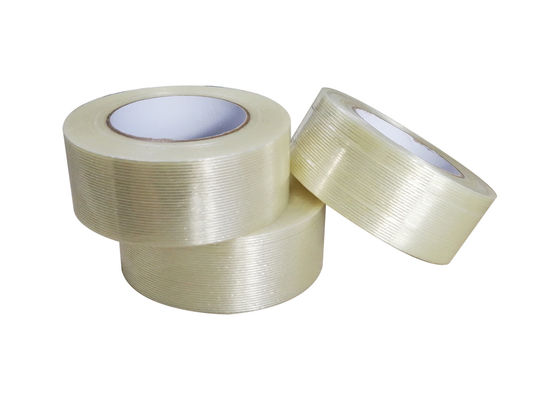 জলরোধী মোনো ওরিয়েন্টেড ফাইবারগ্লাস ফিলামেন্ট টেপ 150mic বেধ এবং 48mm * 40m আকারের জন্য বান্ডিলিং
