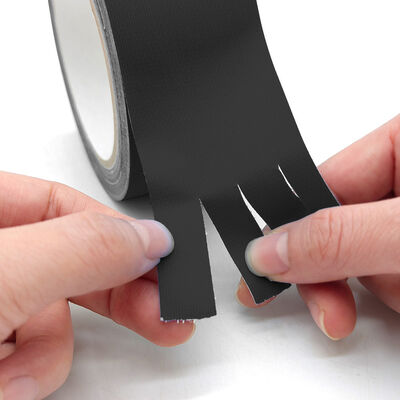 স্টুডিও স্টেজ লাইটিং কাজের জন্য প্রিমিয়াম ম্যাট ক্লথ ব্ল্যাক গ্যাফার টেপ, ক্লিন ফিনিশ